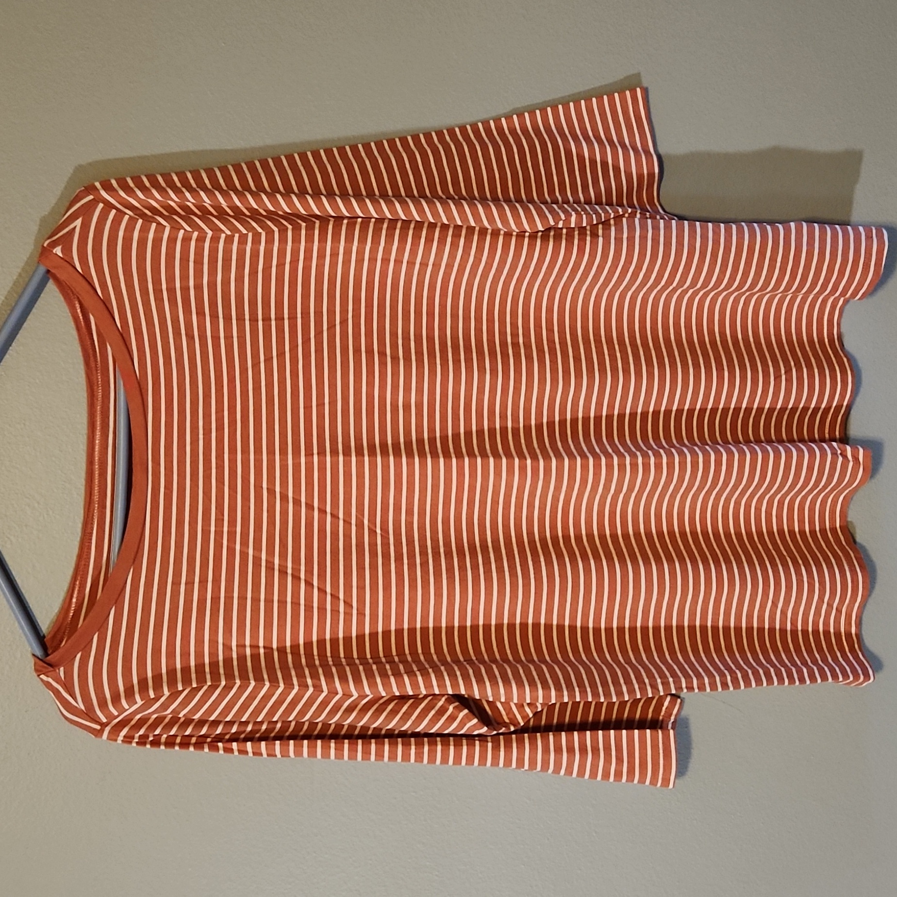 A New Day Striped 3/4 Sleeve Top
